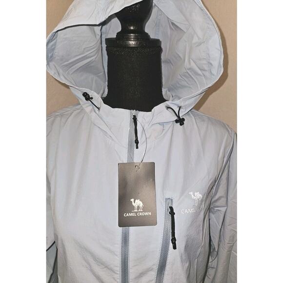 NWT CAMEL CROWN Women's Lightweight Jacket Long Sleeve Zip Up Hoodie Med - Picture 2 of 9